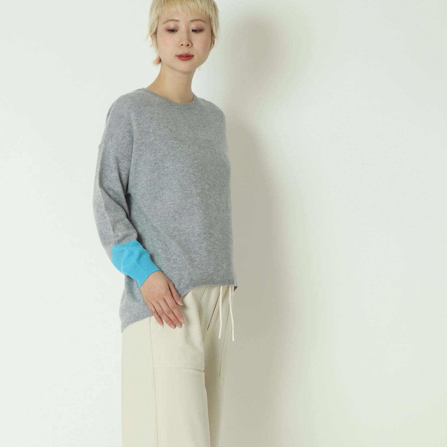 バイカラー配色ニット 531966