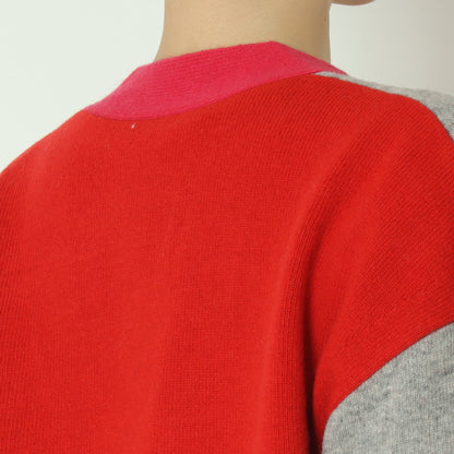 配色リブカーディガン 531974