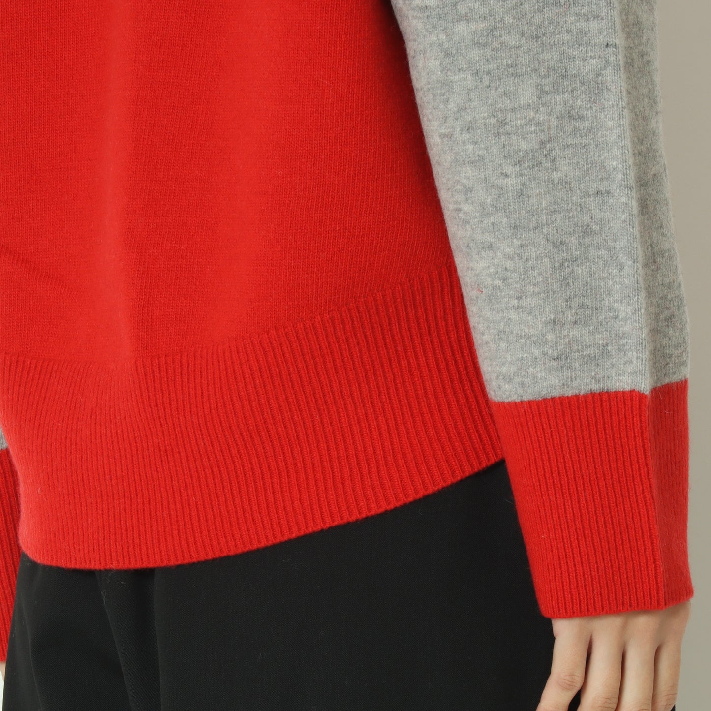 配色リブカーディガン 531974