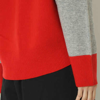 配色リブカーディガン 531974