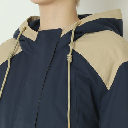 トリカラーフードダウンジャケット 542402