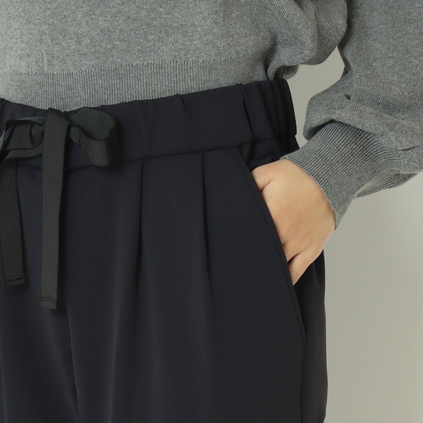 リボンテーパードパンツ  P5502C