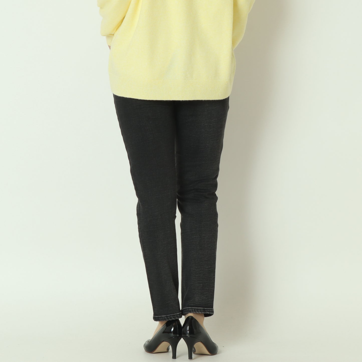 裏起毛ボーイフレンドカットデニム グレー  WKH001