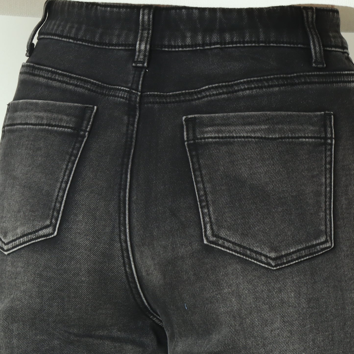 裏起毛ワイドカットデニム グレー  WKH005