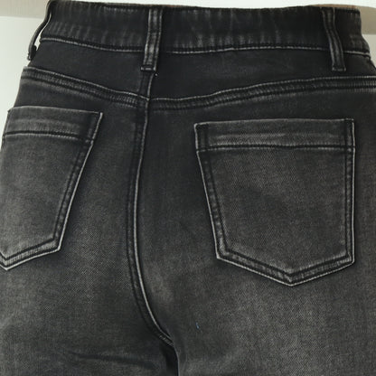 裏起毛ワイドカットデニム グレー  WKH005