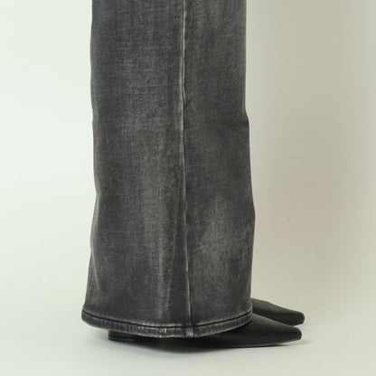 裏起毛ワイドカットデニム グレー  WKH005