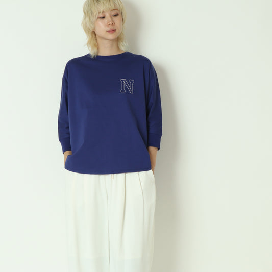 ラインステッチロゴ刺繍ドルマンT  55035522