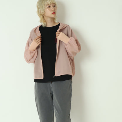 メッシュジップアップフーディー  55295132