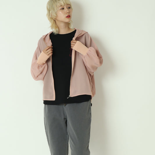 メッシュジップアップフーディー  55295132