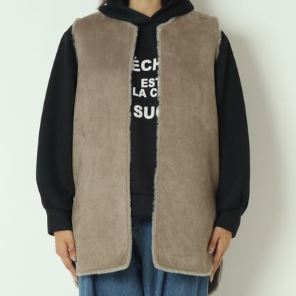 フェイクファームートンミドルジレ  55224501