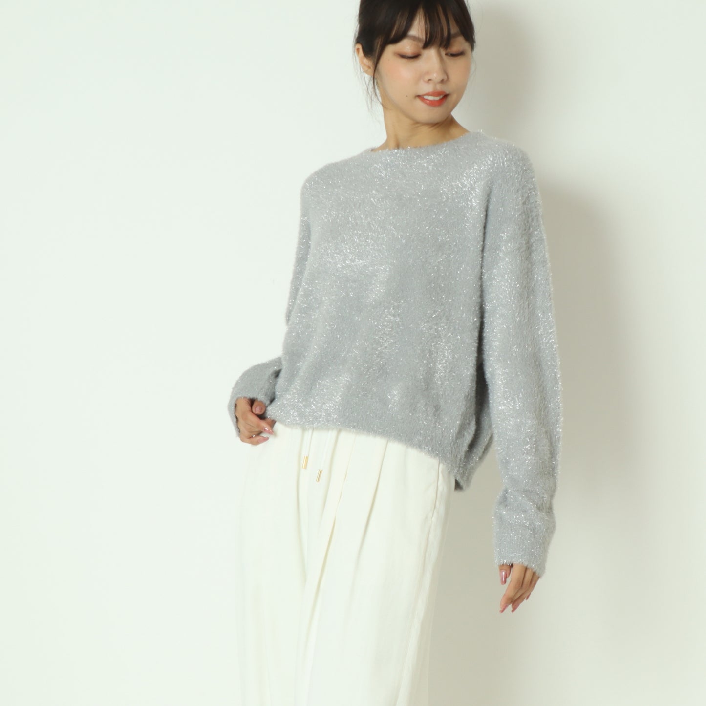 ラメシャギーニット 55225523
