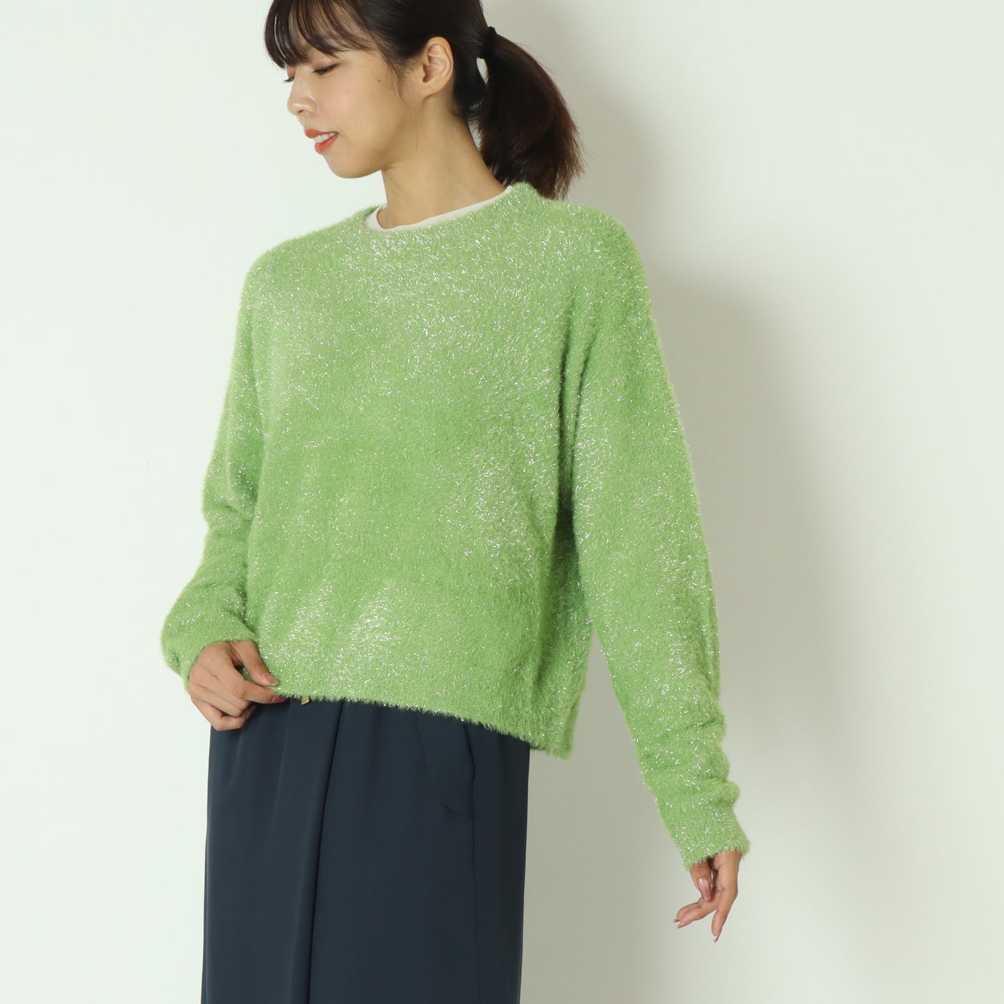 ラメシャギーニット 55225523