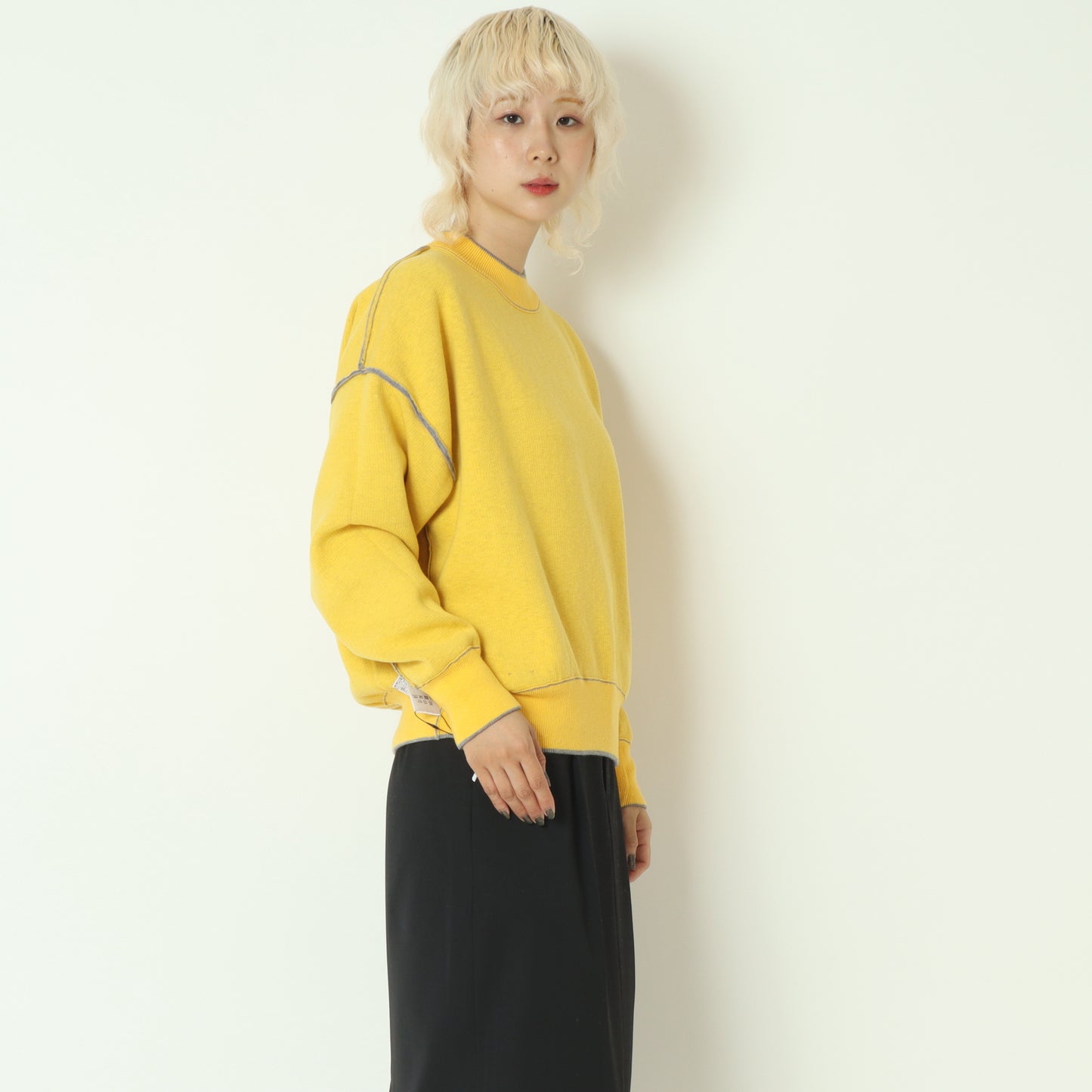 リバーシブルクルーネックニット　55225511