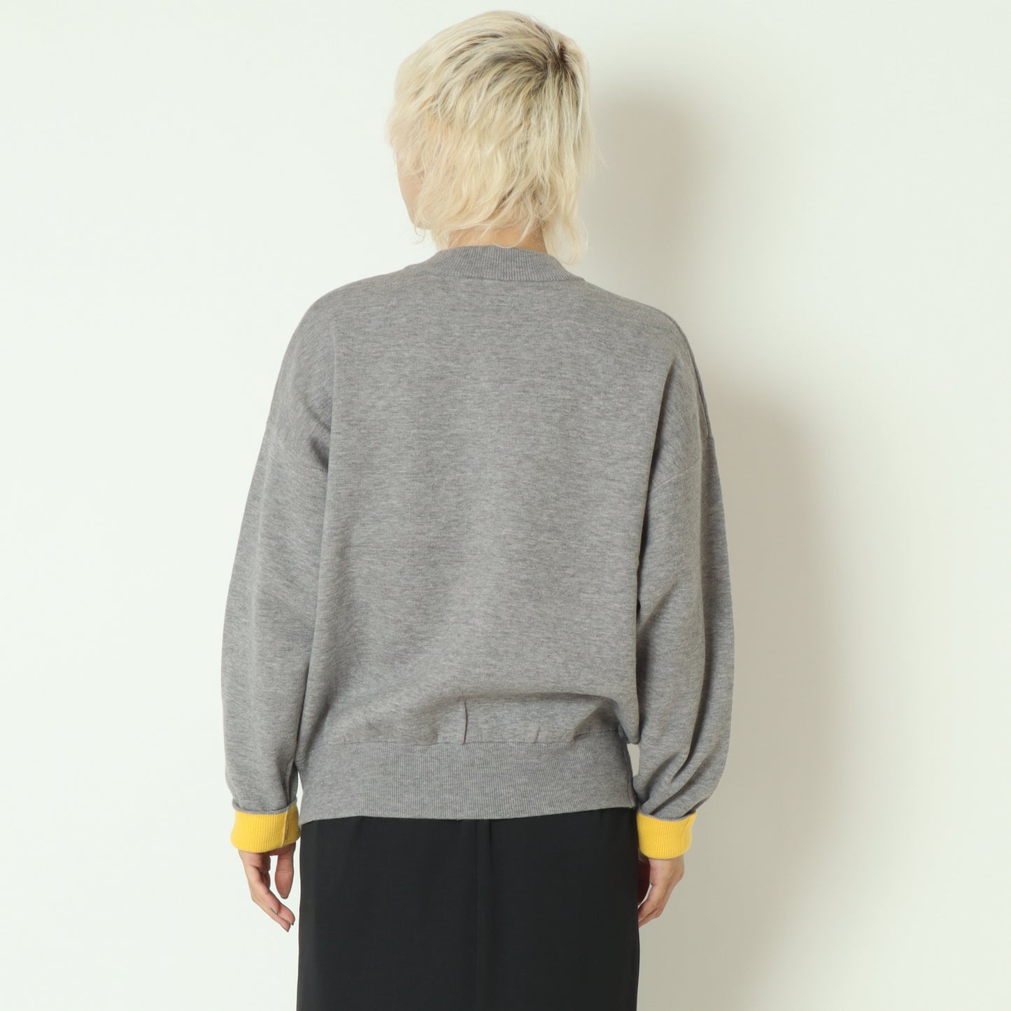 リバーシブルクルーネックニット　55225511