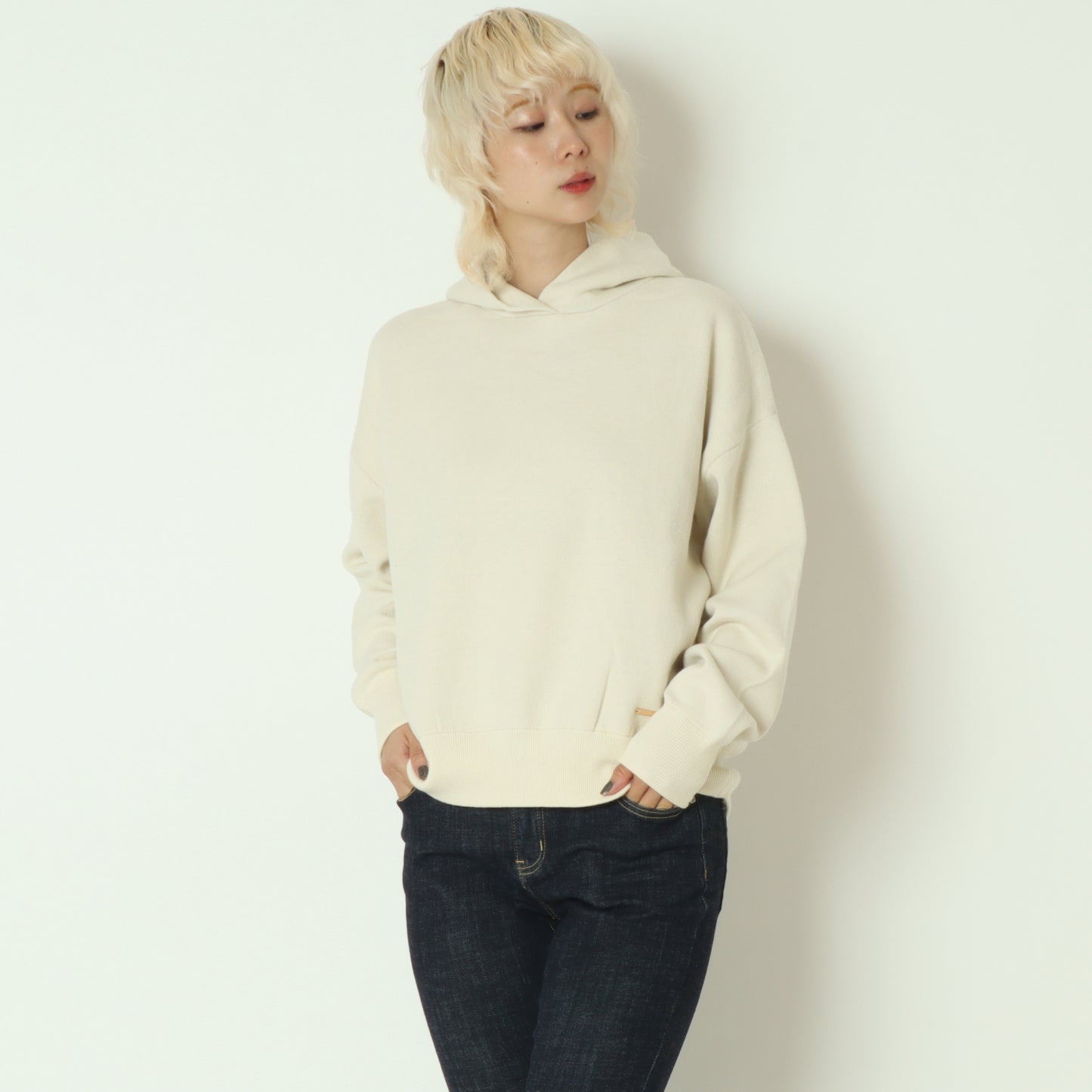 リバーシブルニットフーディー　55225555