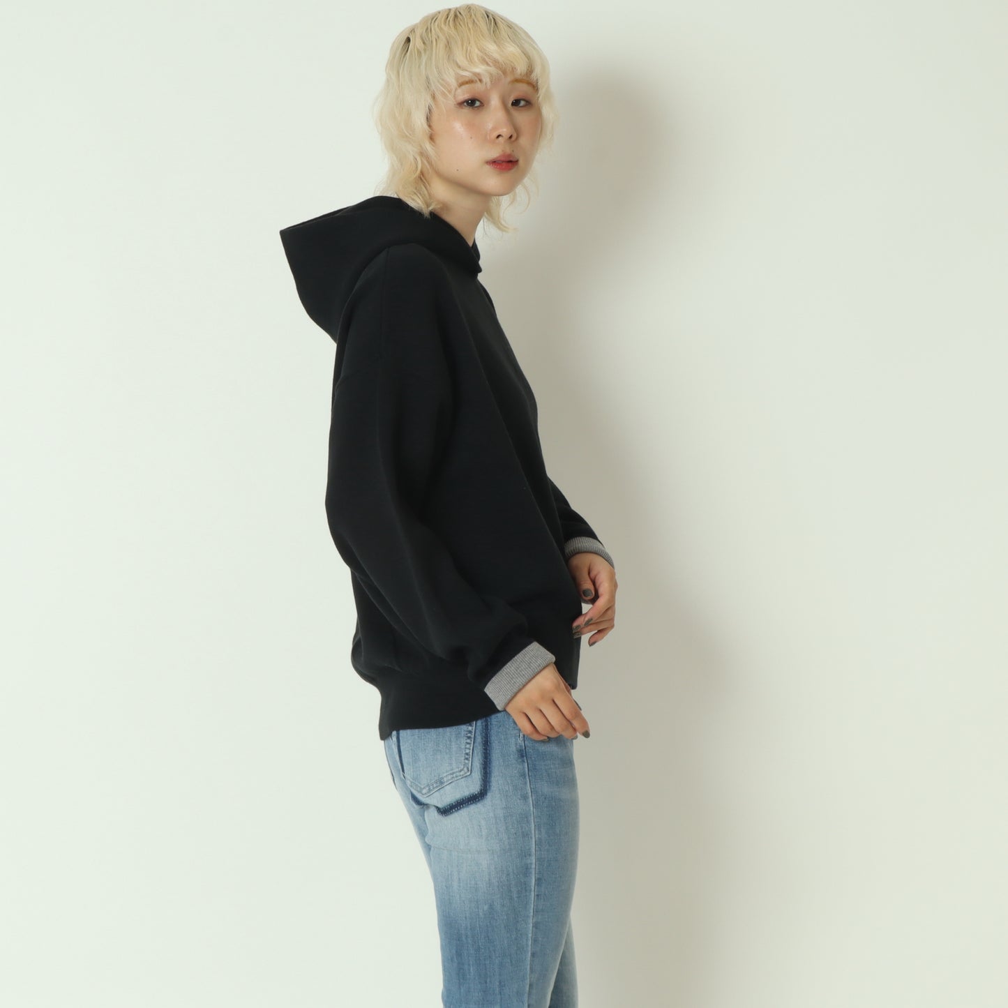 リバーシブルニットフーディー　55225555