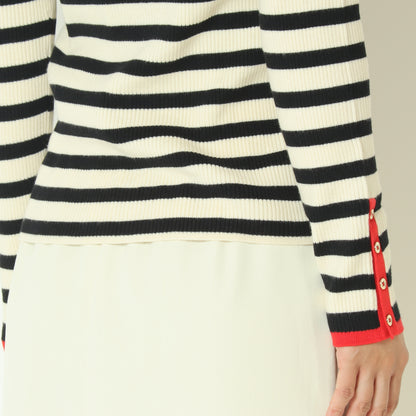 アクセントカラータートルネックニット  55225582