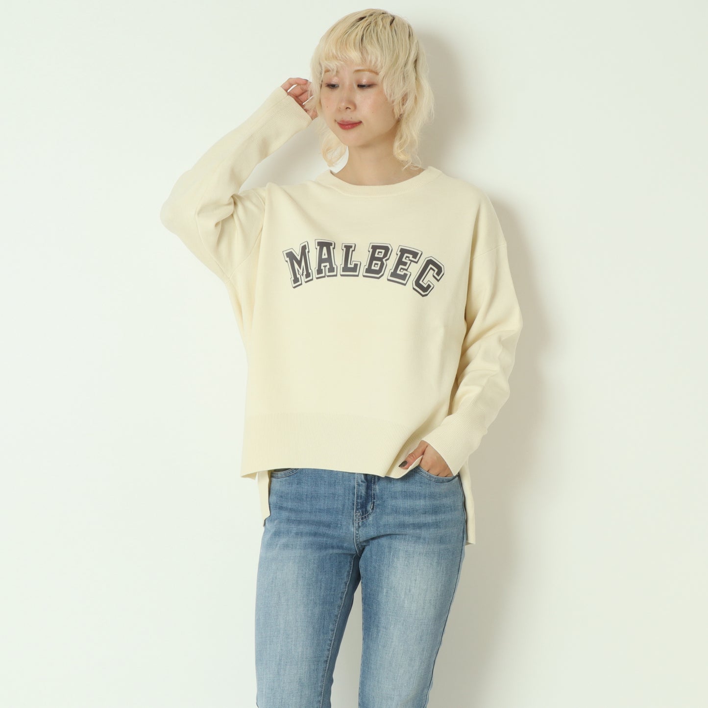 スウェットライクロゴニット 55225585