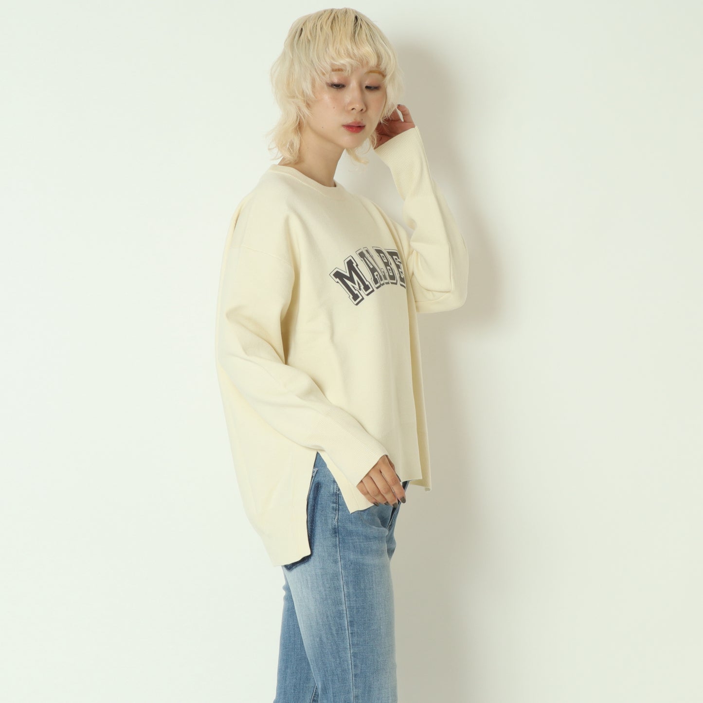 スウェットライクロゴニット 55225585