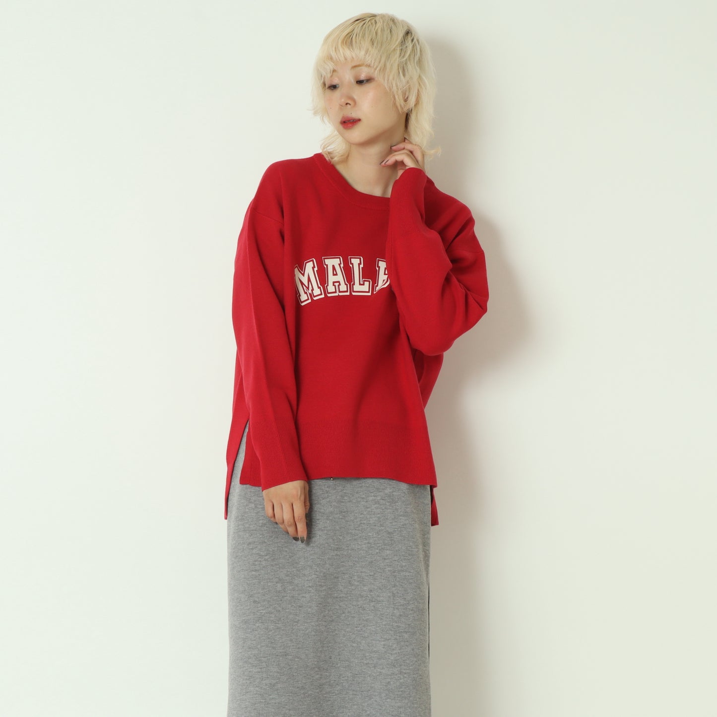 スウェットライクロゴニット 55225585