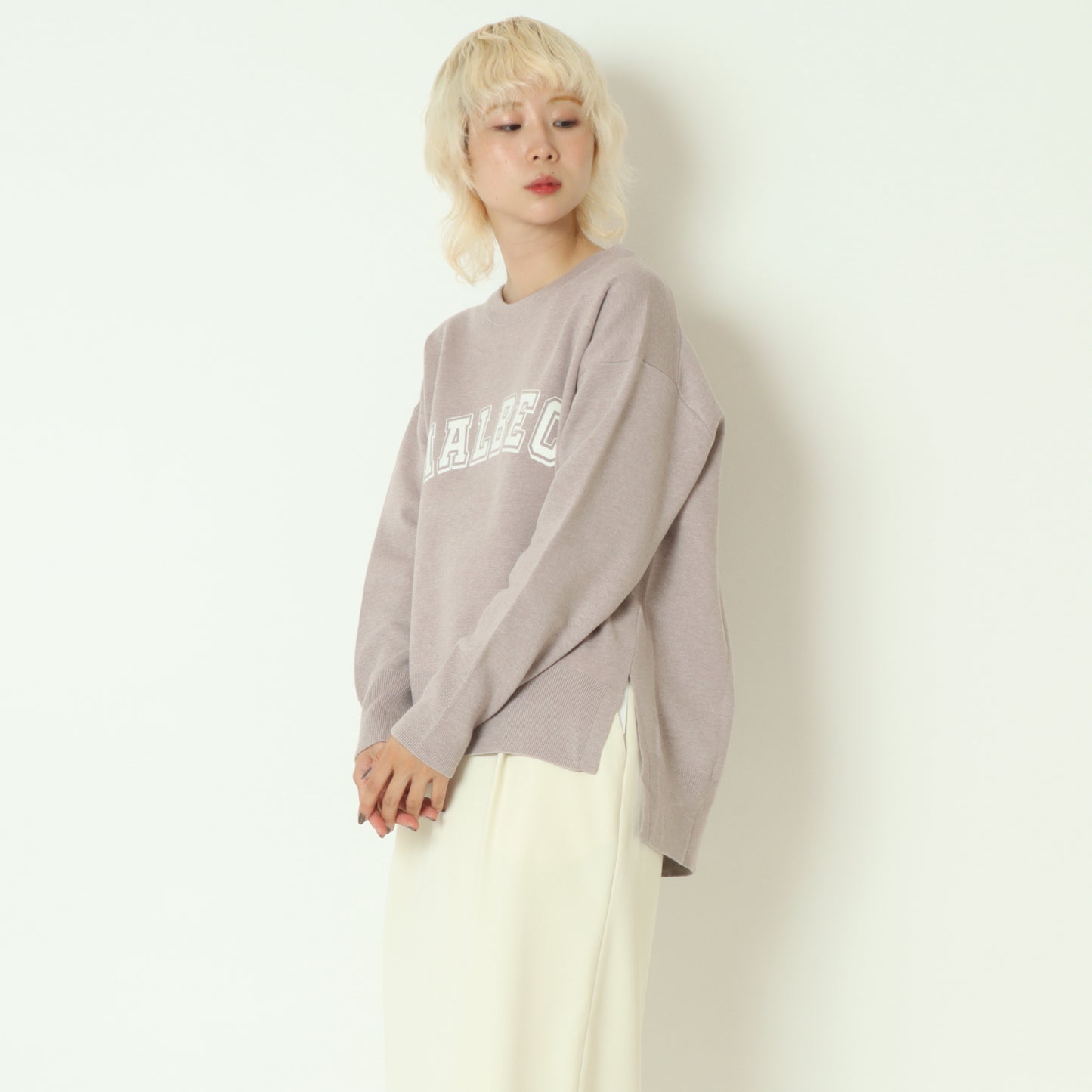 スウェットライクロゴニット 55225585