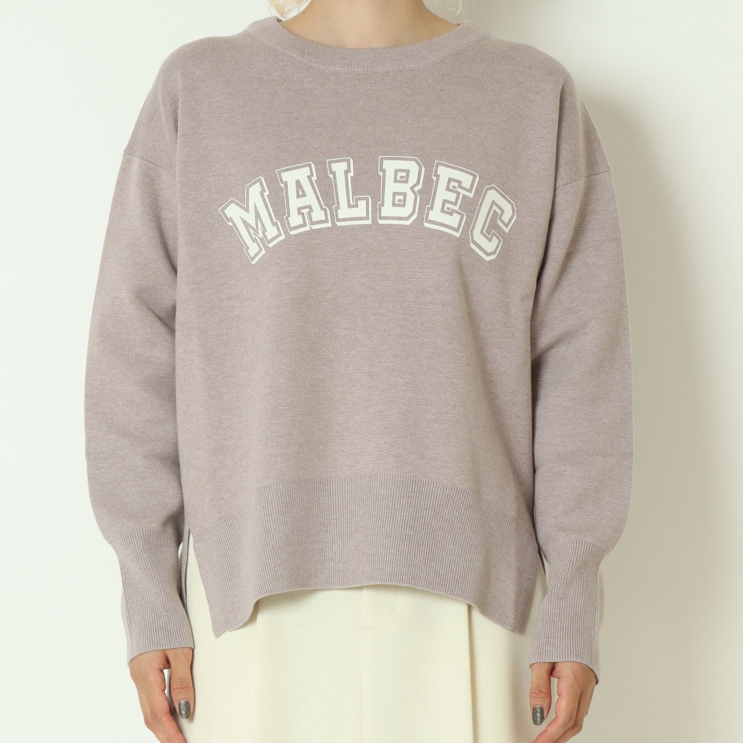 スウェットライクロゴニット 55225585