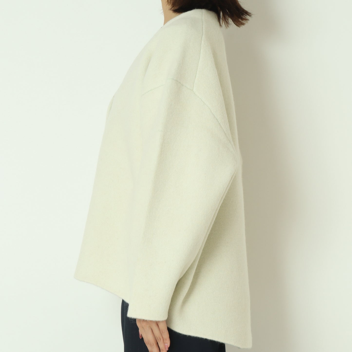 ドット釦Vネックカーディガン  55295006