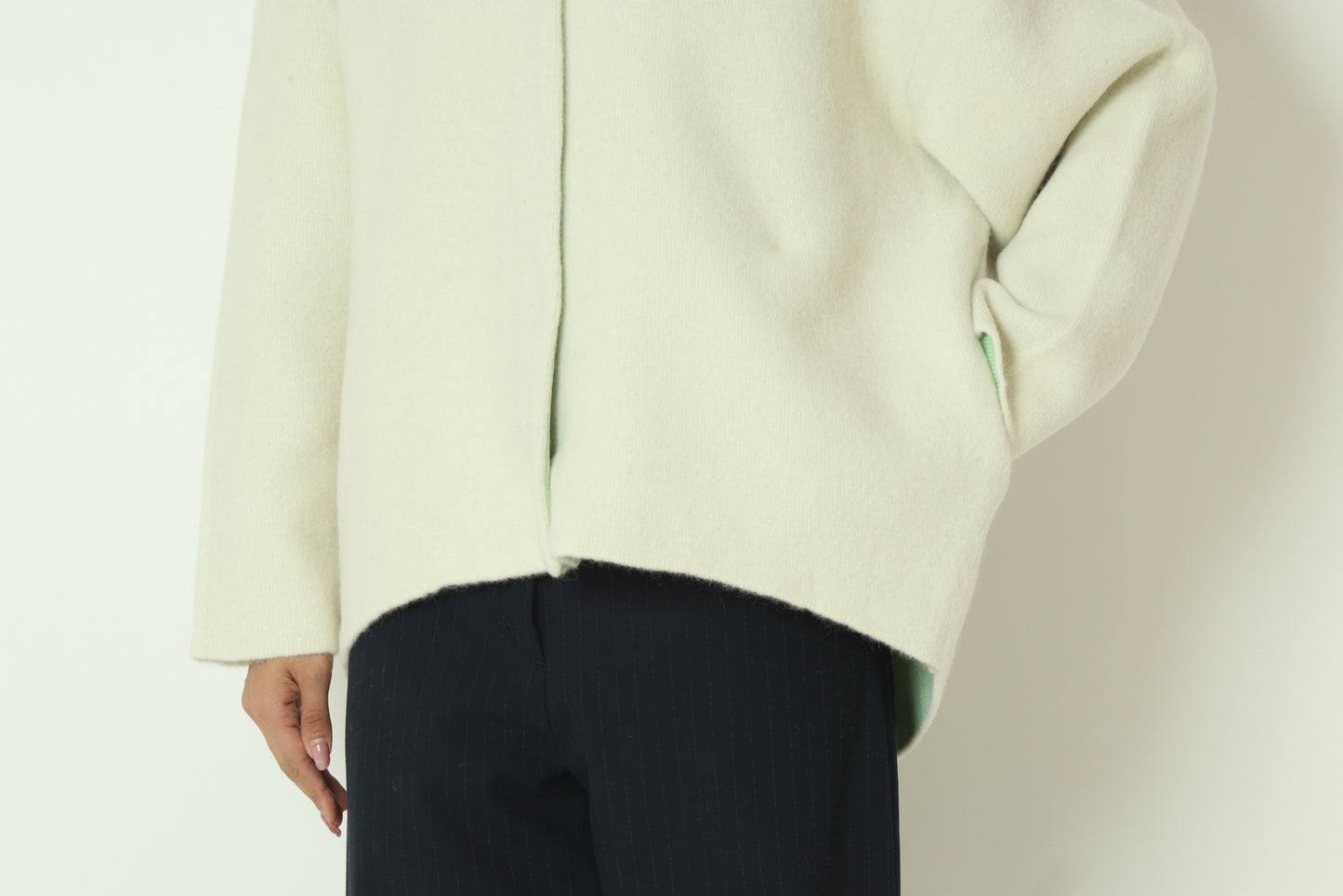 ドット釦Vネックカーディガン  55295006