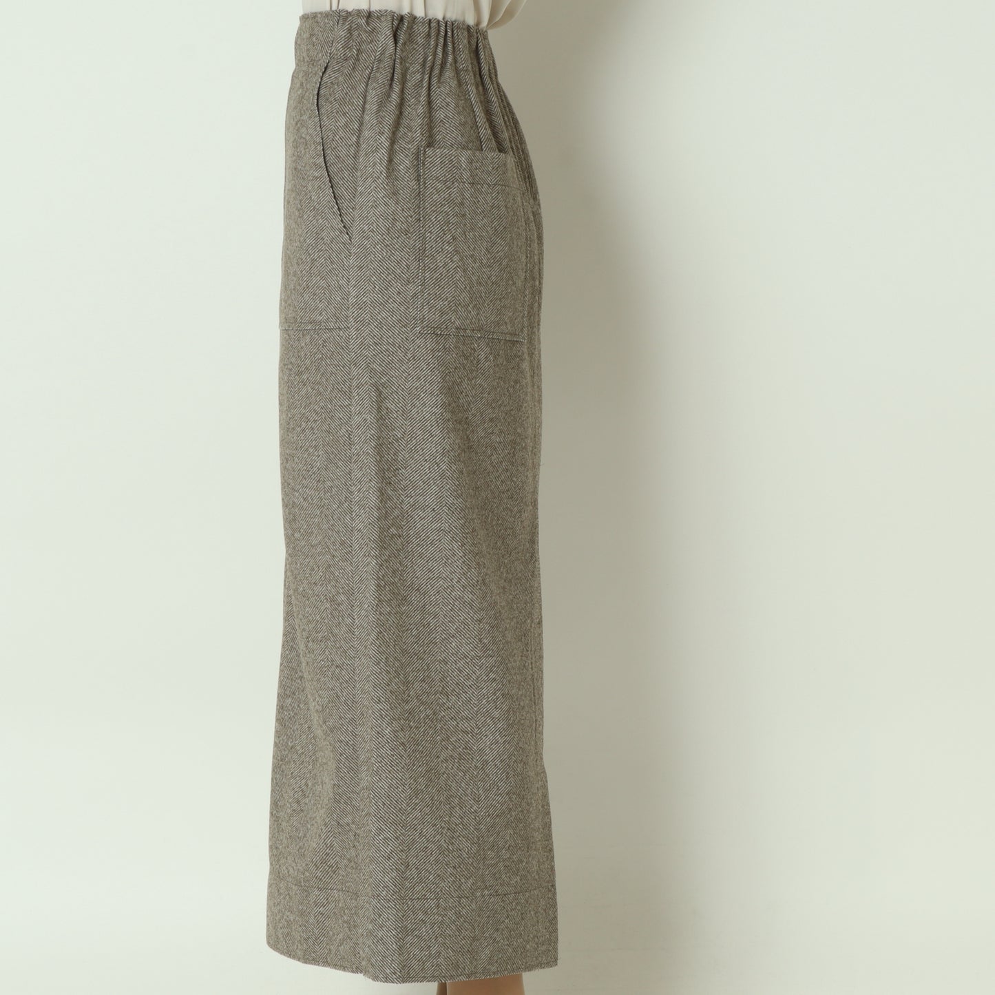 ウールレットロングスカート  55096503