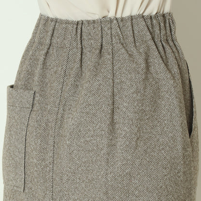 ウールレットロングスカート  55096503