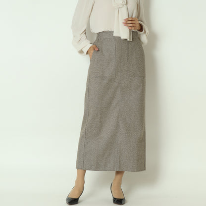 ウールレットロングスカート  55096503
