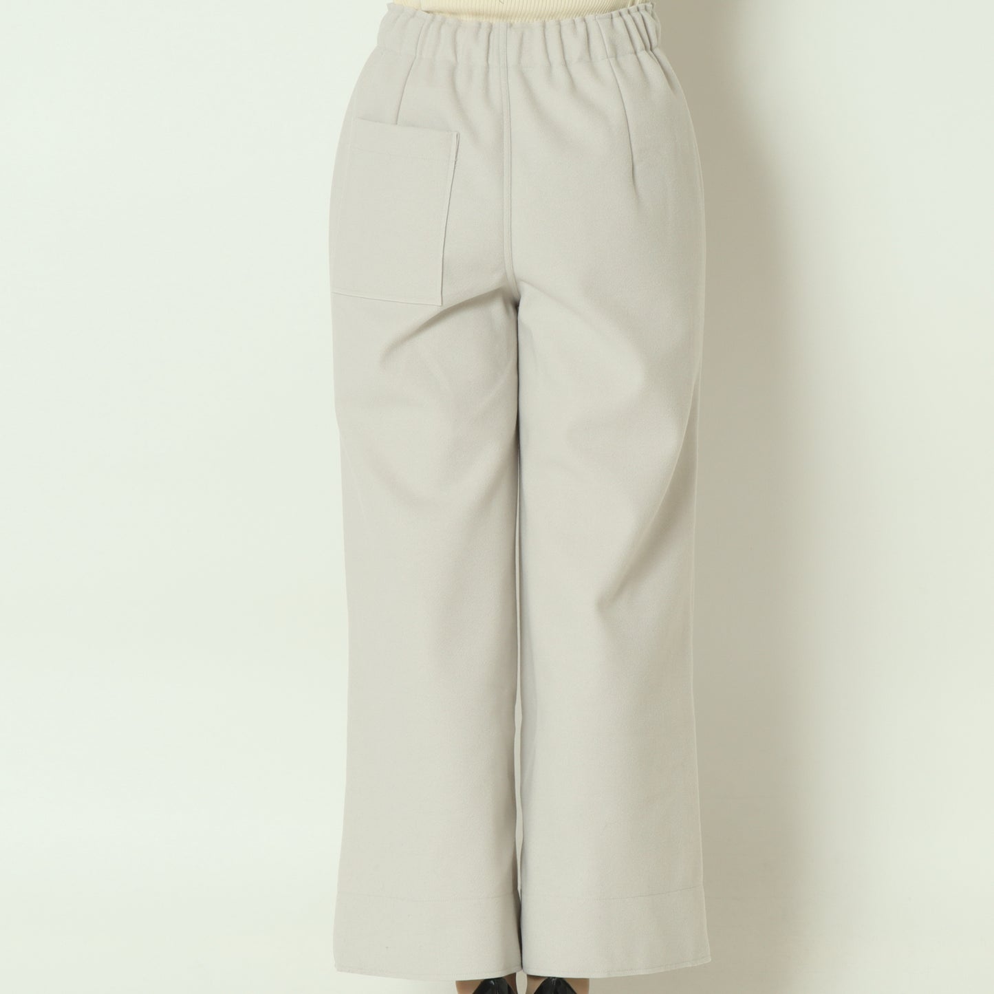 ウールレットワイドパンツ  55096500