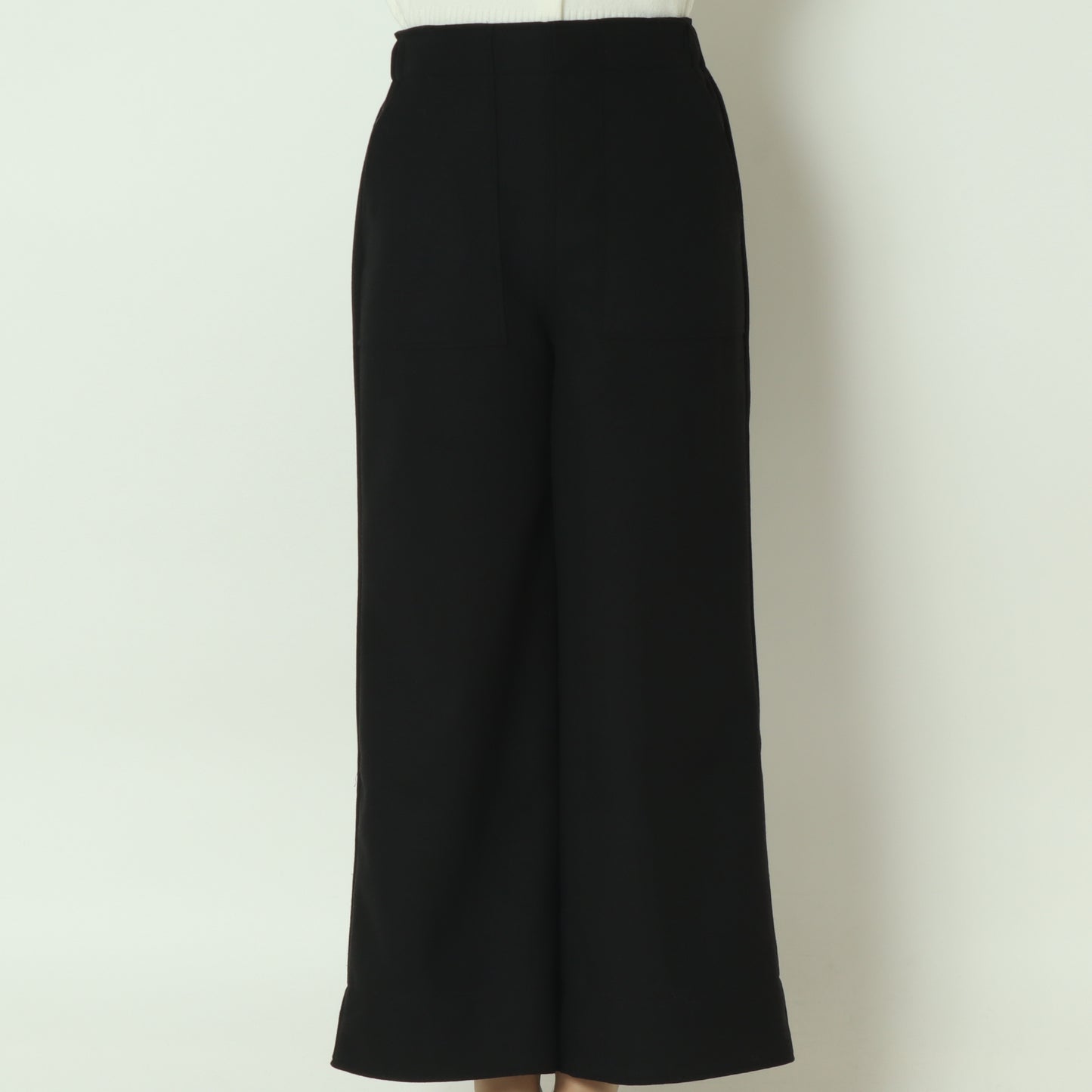 ウールレットワイドパンツ  55096500