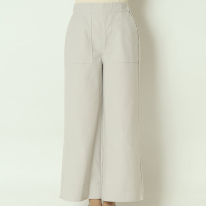 ウールレットワイドパンツ  55096500