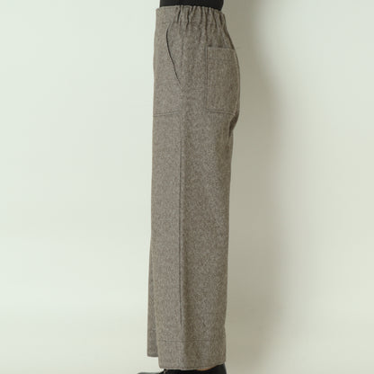 ウールレットワイドパンツ  55096502
