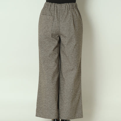ウールレットワイドパンツ  55096502