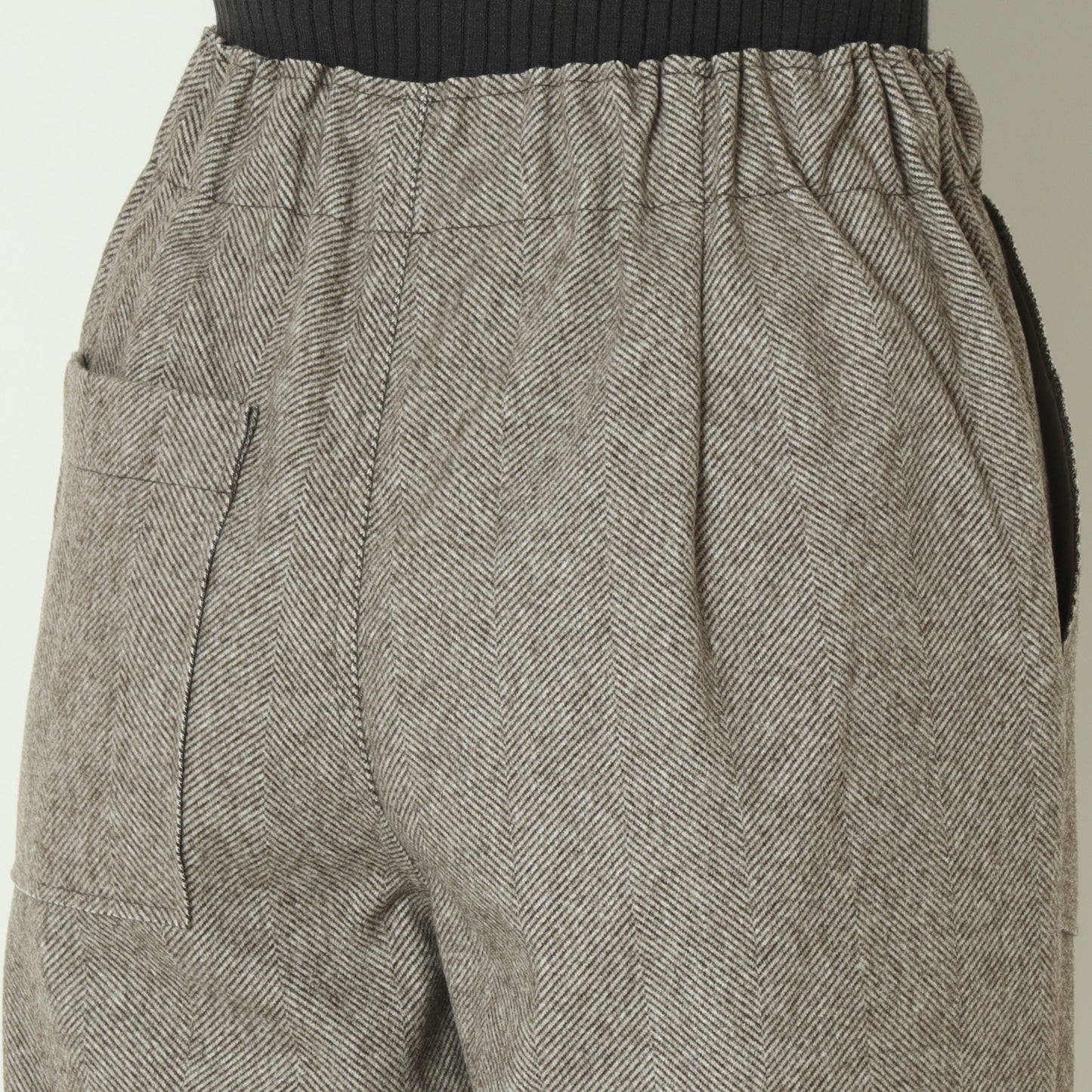 ウールレットワイドパンツ  55096502