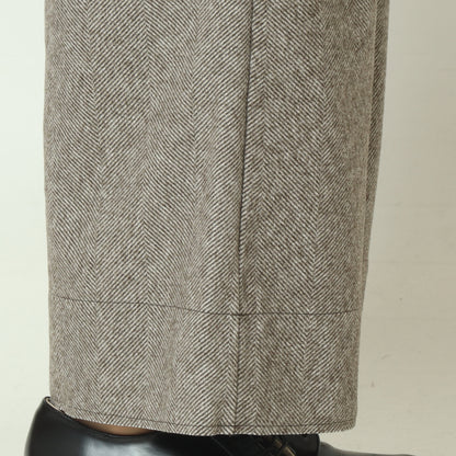 ウールレットワイドパンツ  55096502