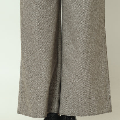ウールレットワイドパンツ  55096502
