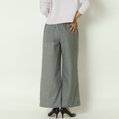ウールレットワイドパンツ  55096502