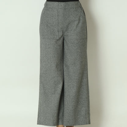 ウールレットワイドパンツ  55096502