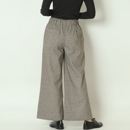 ウールレットワイドパンツ  55096502