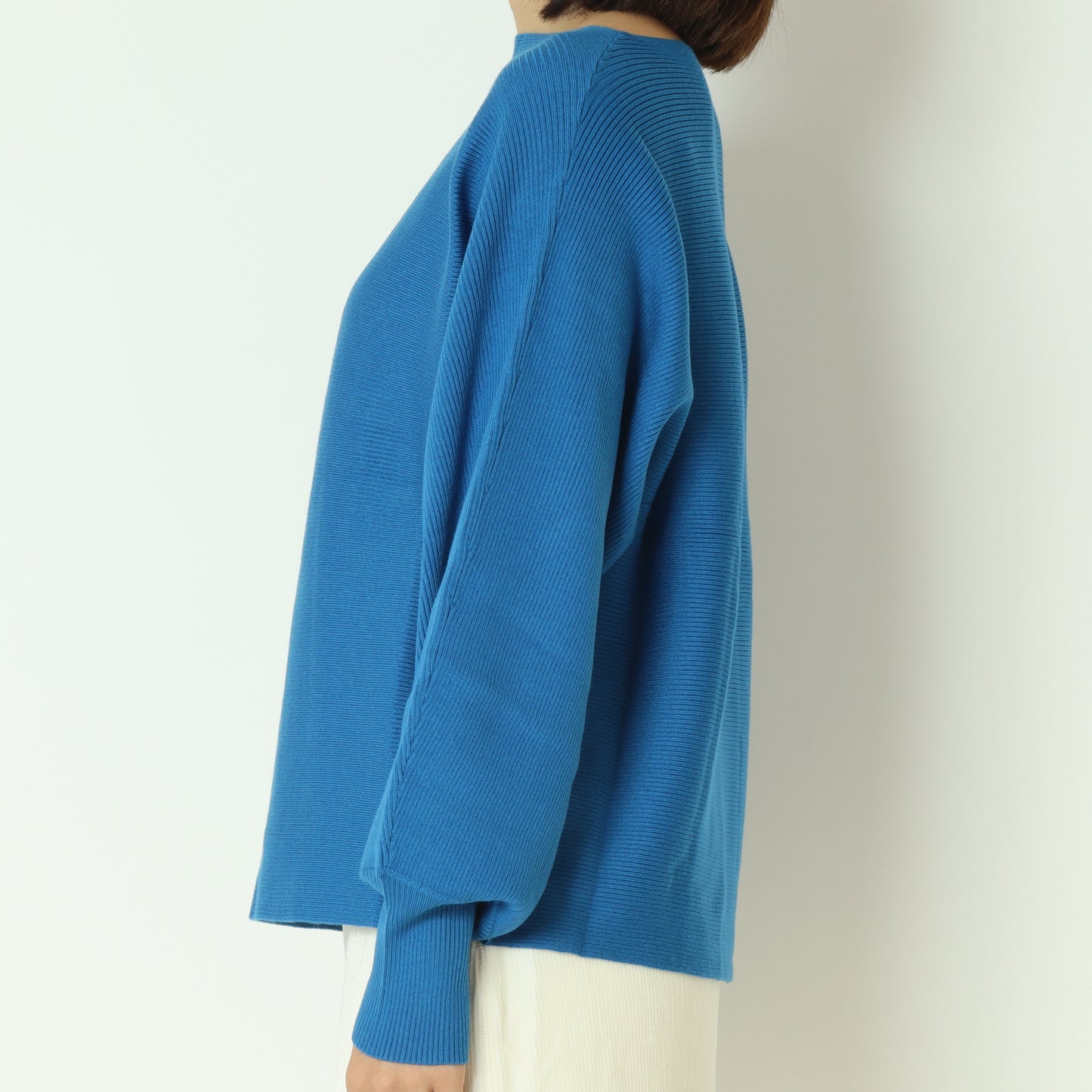 ドルマンスリーブリブ編みニット  55225630