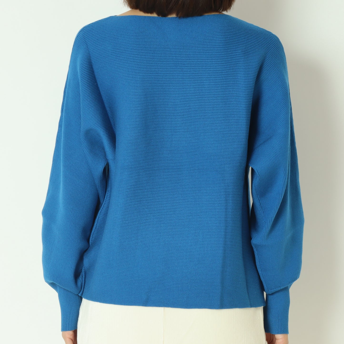 ドルマンスリーブリブ編みニット  55225630