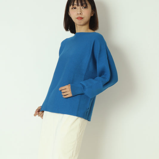 ドルマンスリーブリブ編みニット  55225630