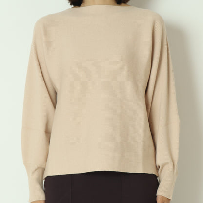 ドルマンスリーブリブ編みニット  55225630
