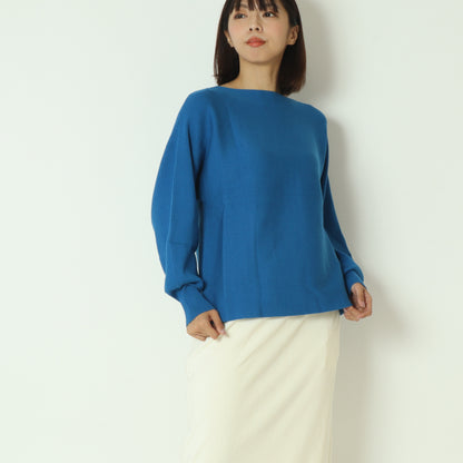 ドルマンスリーブリブ編みニット  55225630