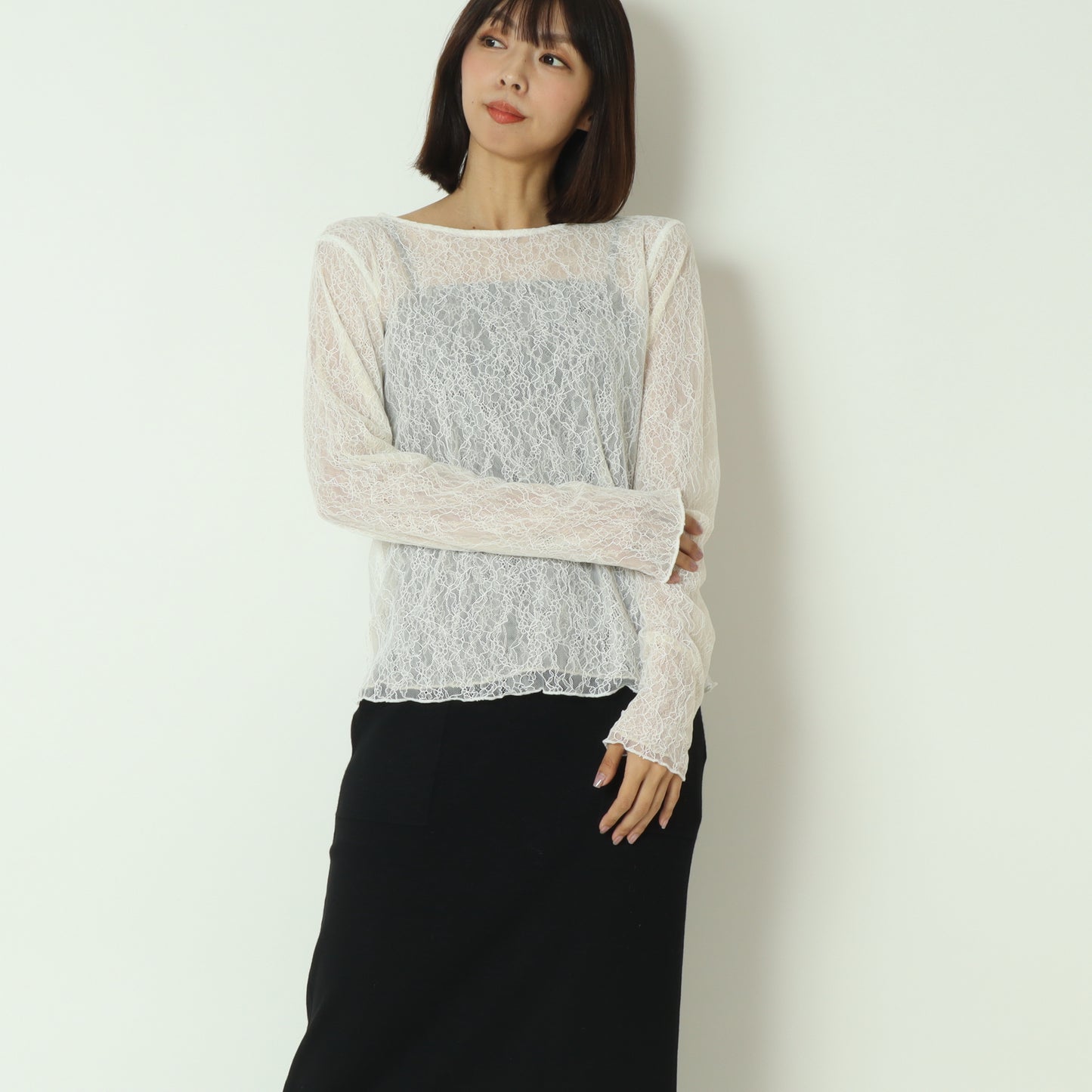 リバーシブルレーストップス  55295105