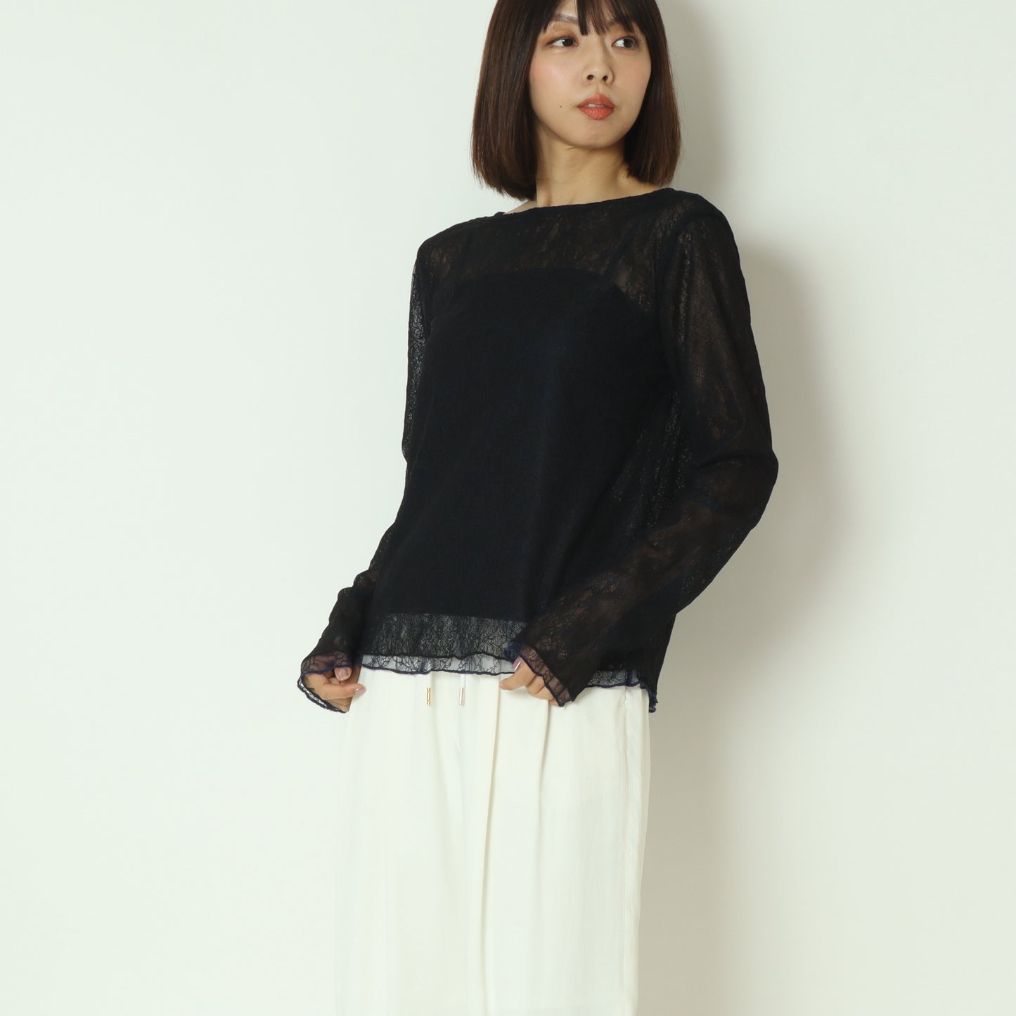 リバーシブルレーストップス  55295105