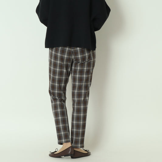 ロールアップチェックテーパードパンツ 55226521
